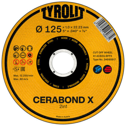 Katkaisulaikka 230x2,0 Tyrolit Cerabond X Premium 2in1